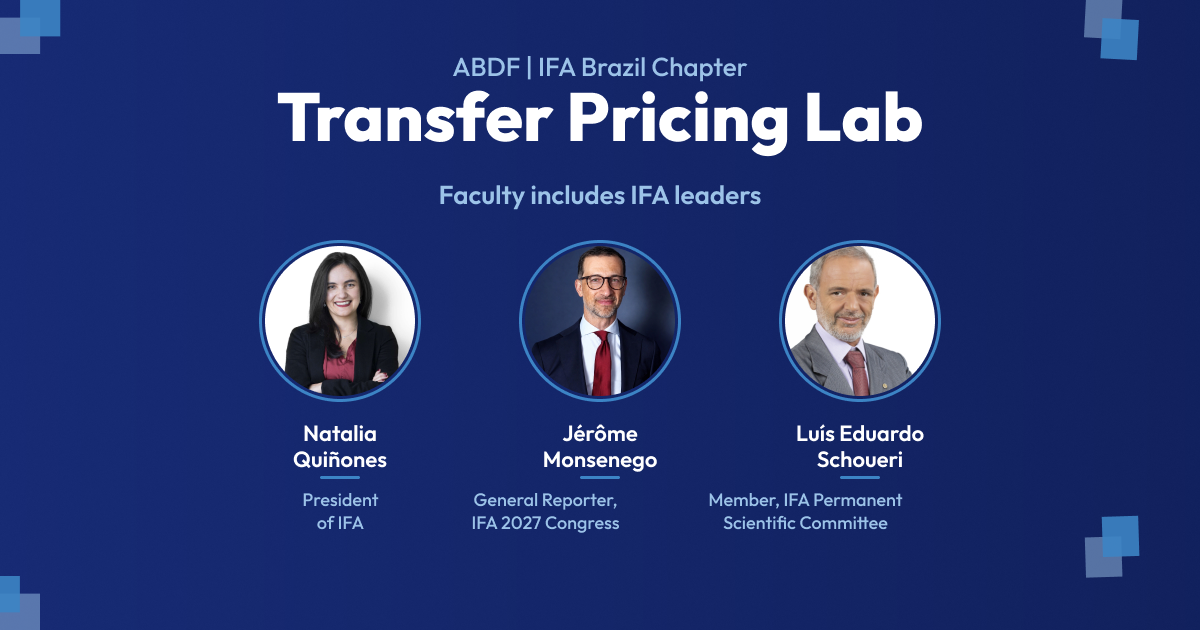 IFA leaders join the faculty of ABDF's Transfer Pricing Lab